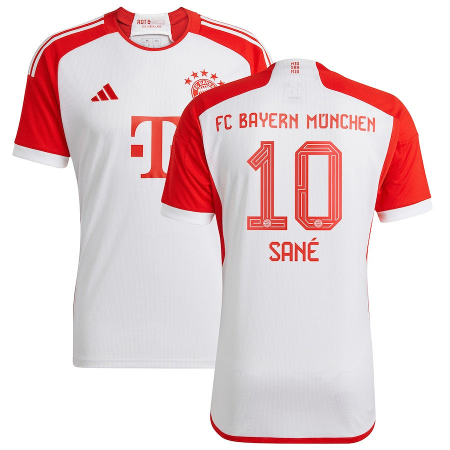 Leroy Sané 10 Bayern Munich 2023/24 Home Men Jersey - White