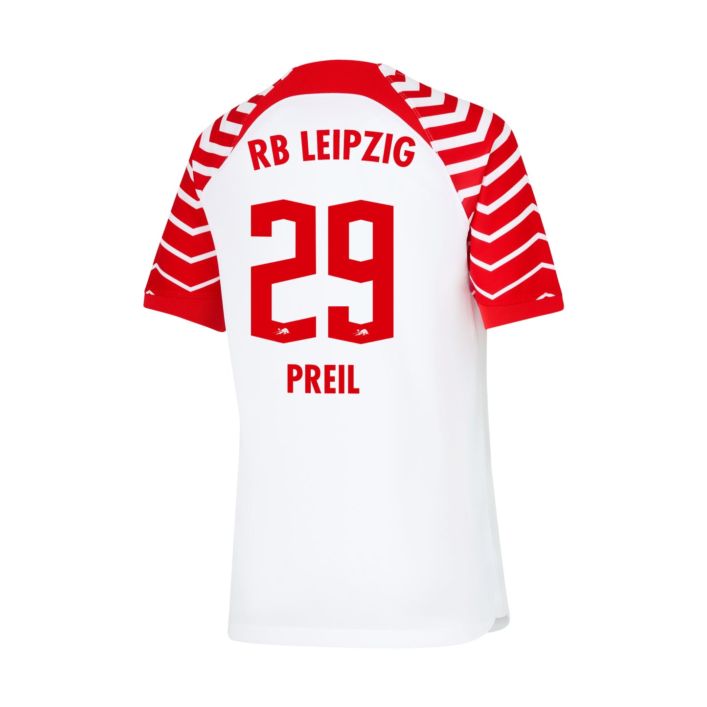 Oskar Preil 29 RB Leipzig 2023/24 Home YOUTH Jersey - White/Red