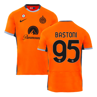 Alessandro Bastoni 95 Inter Milan 2023/24 Men Third Jersey - Orange